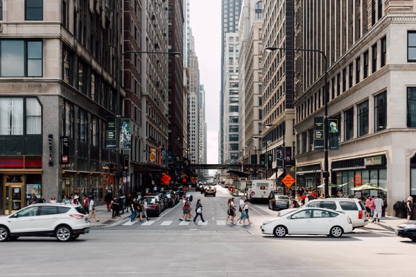 People walking in NYC